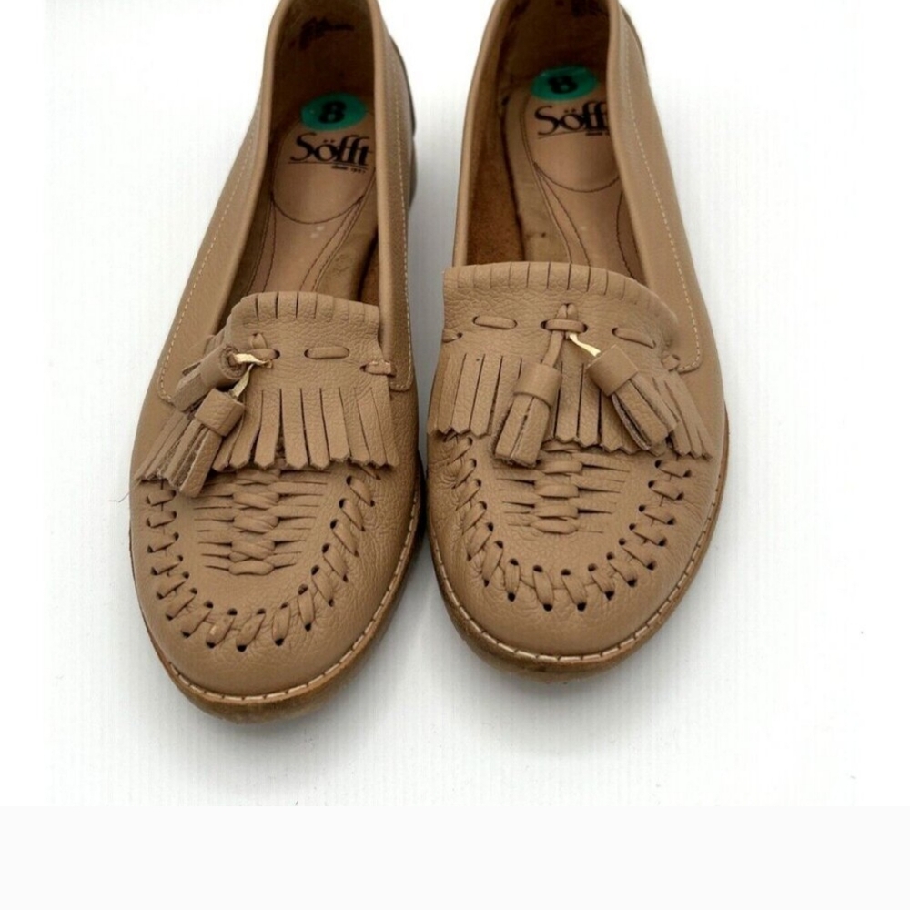 SALE Sofft Women's Tan Camel Leather Loafers